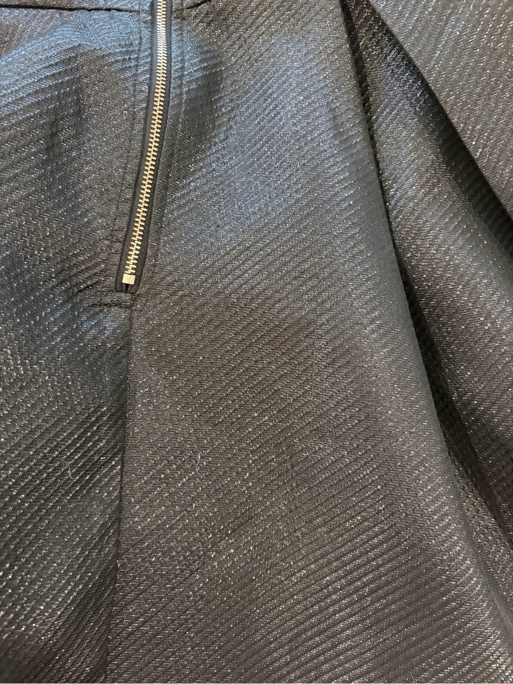 Black Textured Fit-and-Flare Dress - Picture 4 of 6